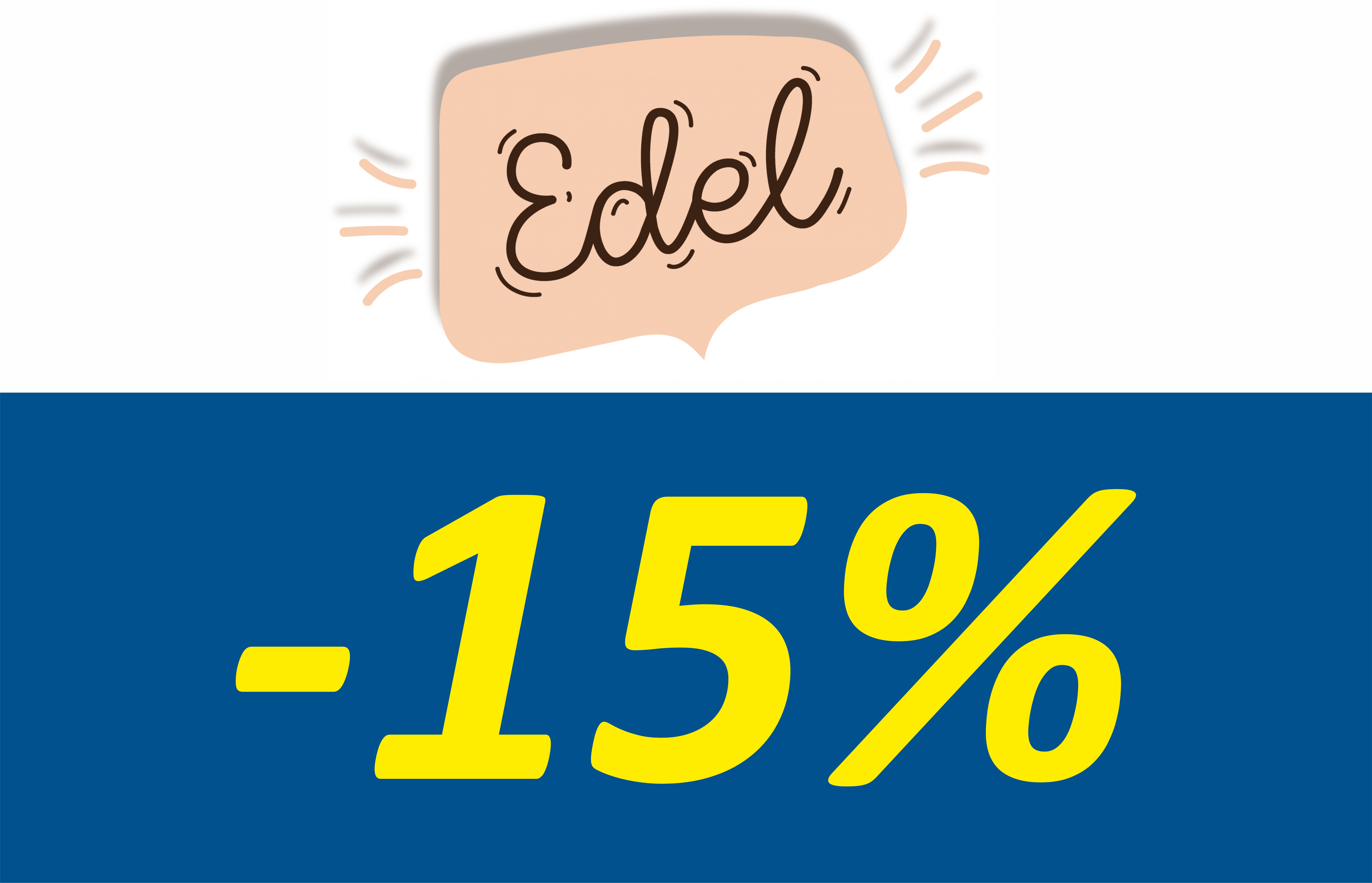 Скидки 15% на продукцию Эдель