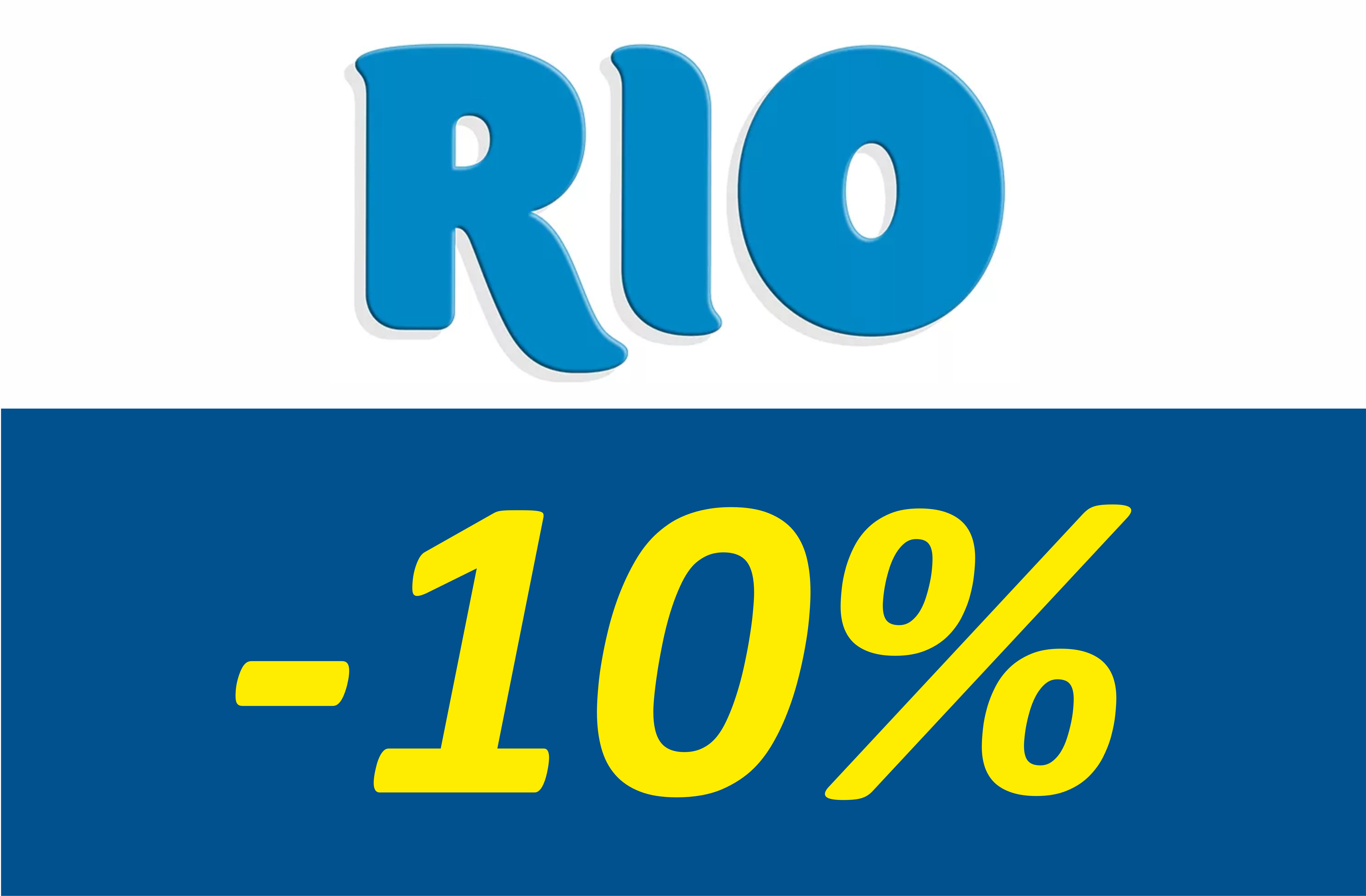Скидки 10% на продукцию RIO